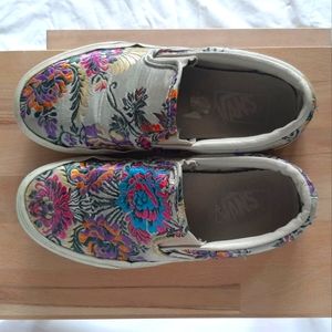 Jacquard Floral Vans